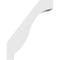Ekena Millwork 5-in. W x 14-in. D x 18-in. H Baker Architectural Grade PVC Knee Brace BRCP05X14X18BKR - alternate 2